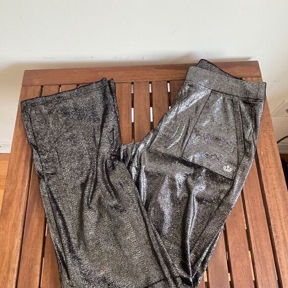 NWT Juicy Couture shine velour Jacket+mid rise wide leg pant S(Matching Set) - Picture 9 of 16